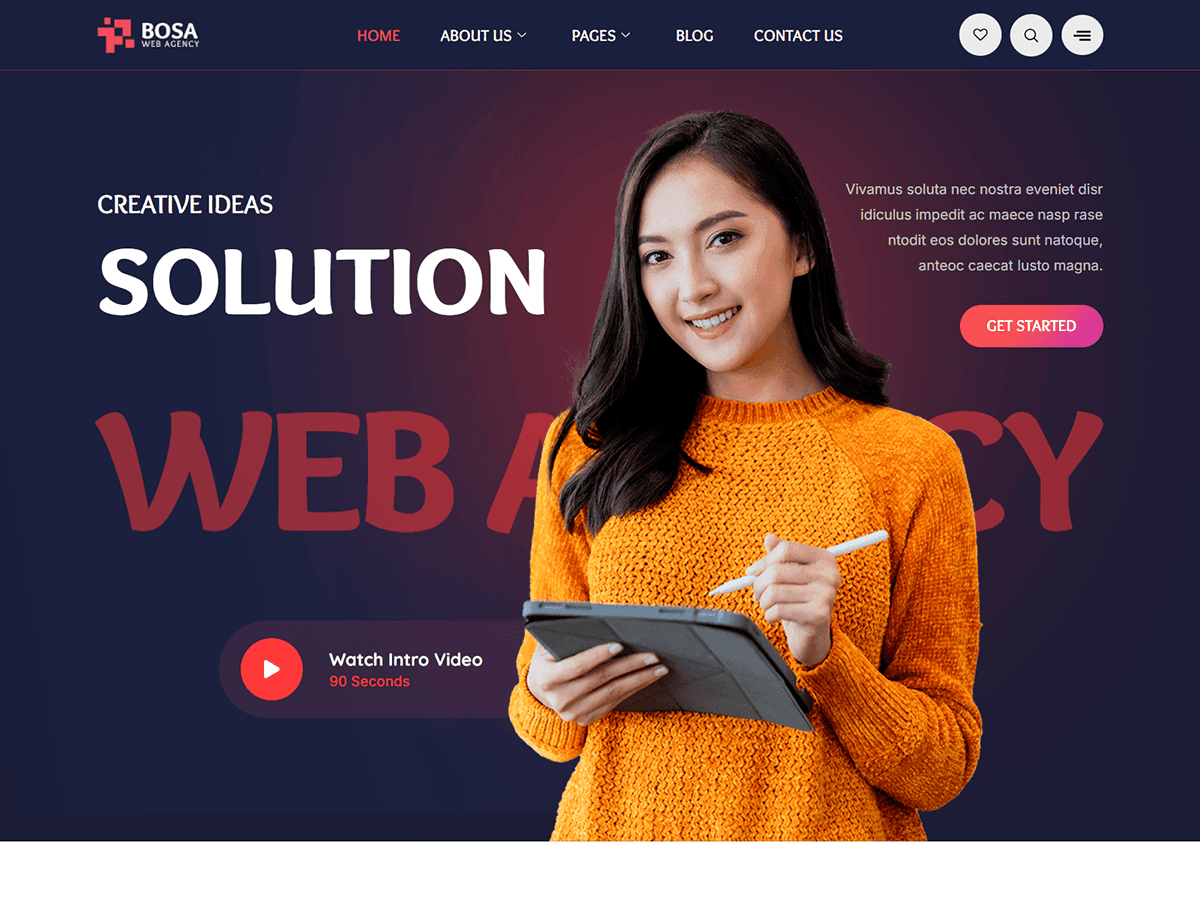 دانلود قالب های وردپرسی 9 Bosa Web Agency