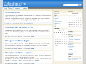 دانلود قالب های وردپرسی 9 codescheme_blue