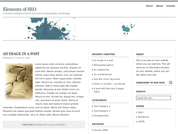 دانلود قالب های وردپرسی 6 Elements of SEO