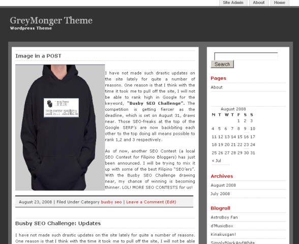 GreyMonger Theme