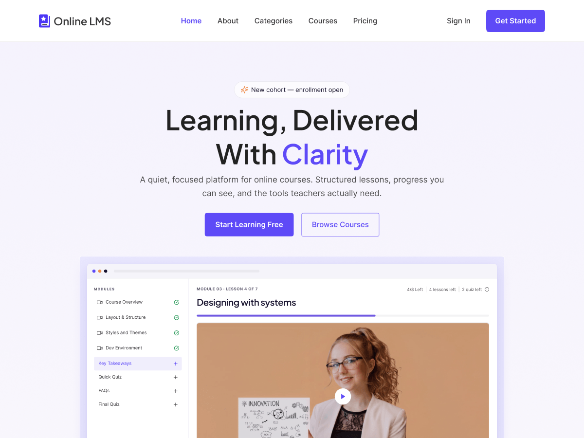 دانلود قالب های وردپرسی 4 Online LMS