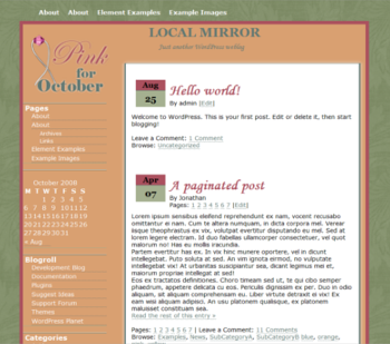 Pink 4 October