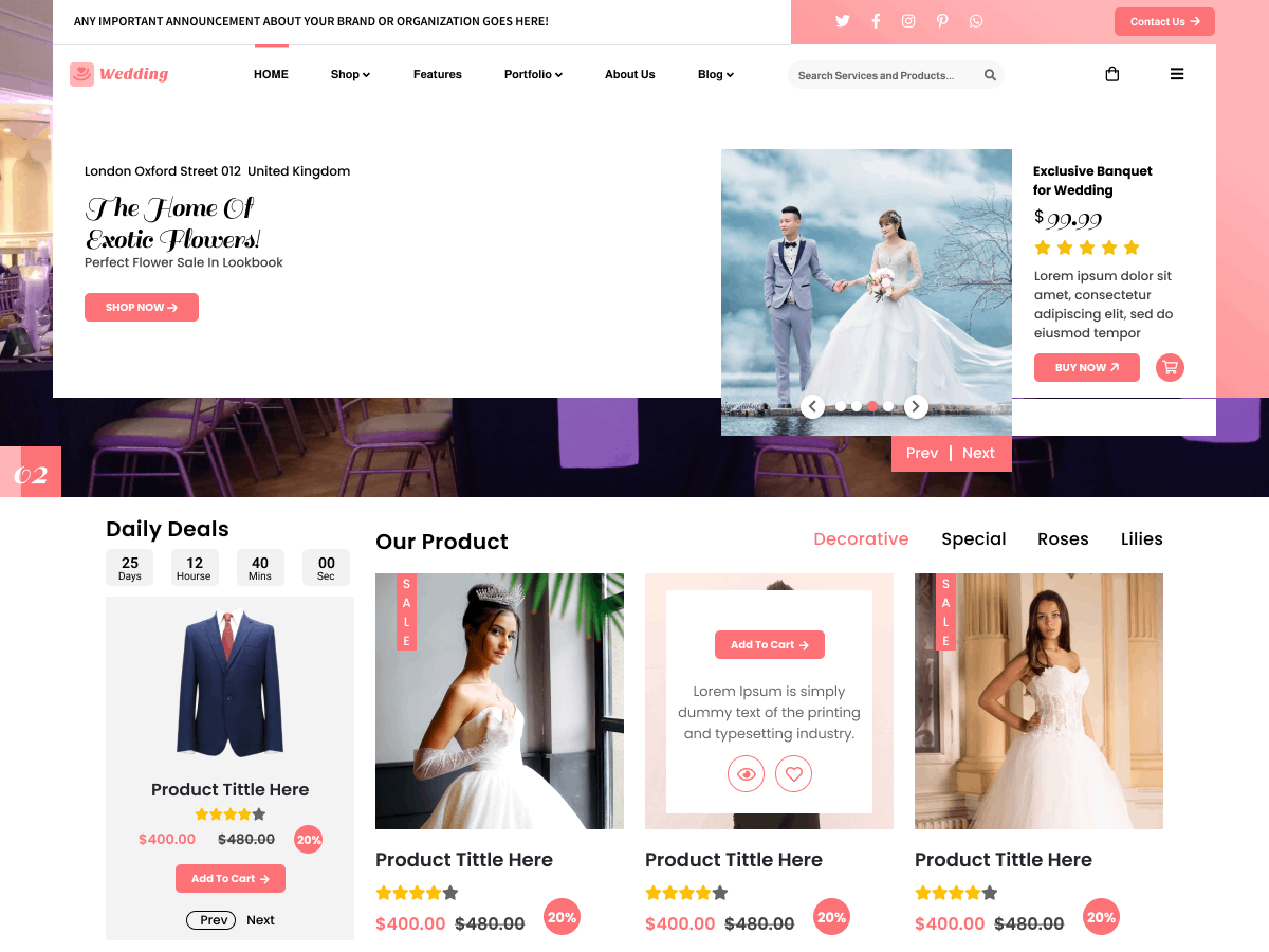 دانلود قالب های وردپرسی 9 Wedding Planner Lite