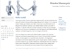 دانلود قالب های وردپرسی 6 Wooden Mannequin